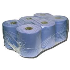 Blue center feed rolls 6 pack